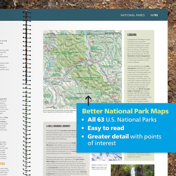 Road Atlas & National Park Guide 2026: United States, Canada, Mexico