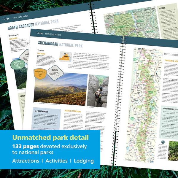 Road Atlas & National Park Guide 2026: United States, Canada, Mexico